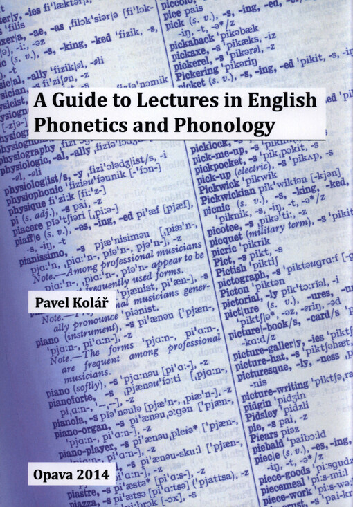 A guide to lectures in English phonetics and phonology