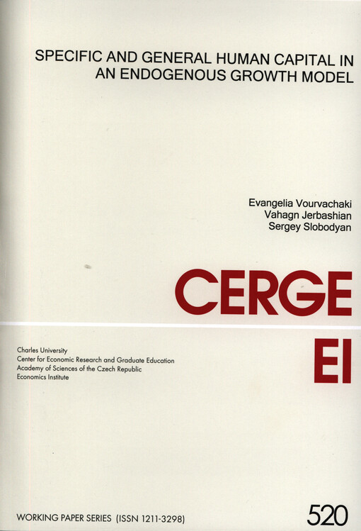 Specific and general human capital in an endogenous growth model