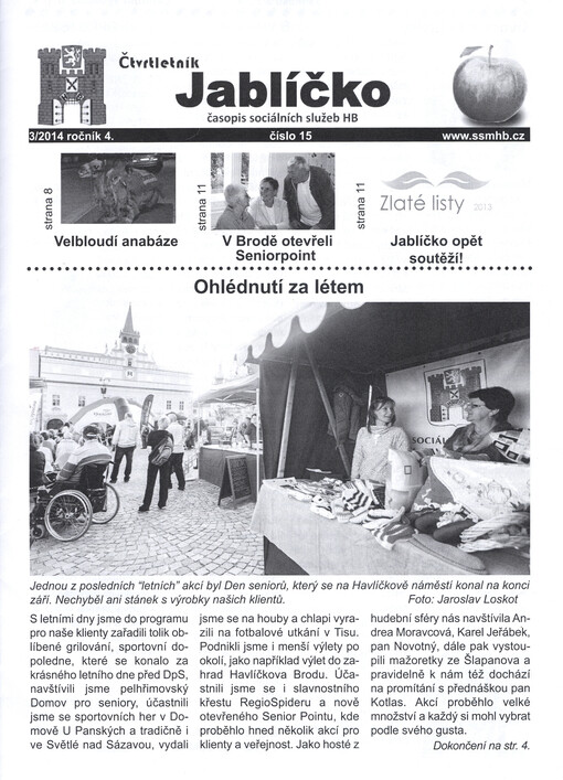 Jablíčko : čtvrtletník : časopis sociálních služeb HB