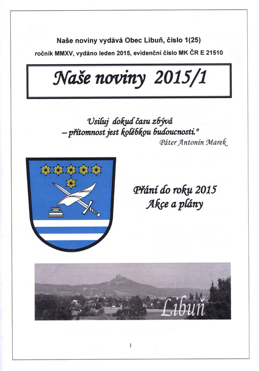 Naše noviny :periodikum obce Libuň