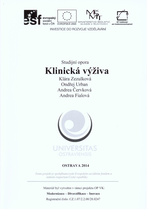 Klinická výživa :studijní opora