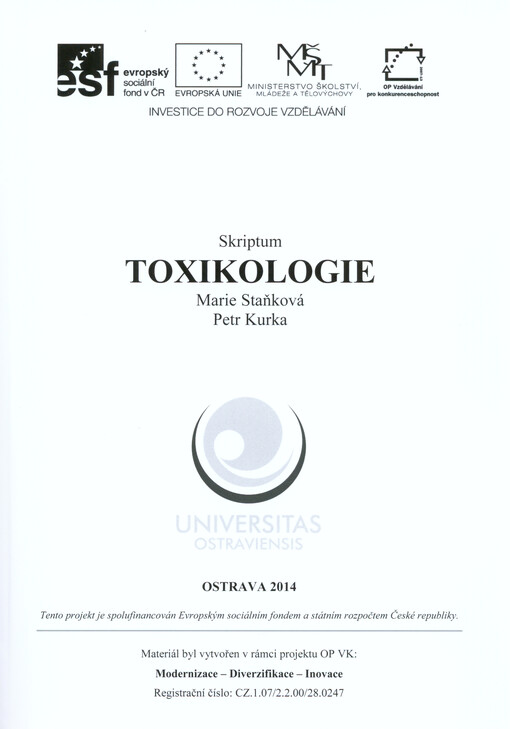 Toxikologie :skriptum