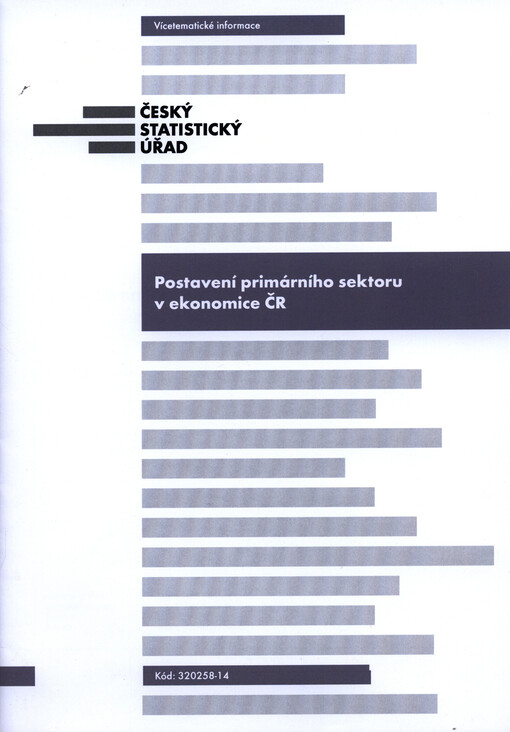 Postavení primárního sektoru v ekonomice ČR