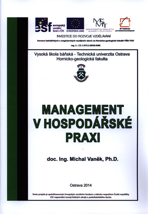 Management v hospodářské praxi : skripta   