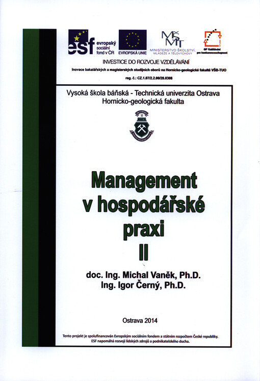Management v hospodářské praxi II : skripta   