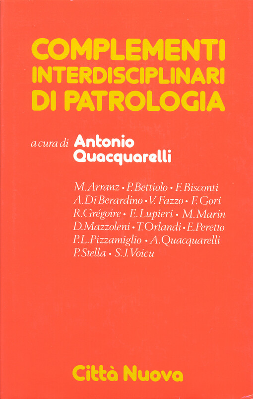 Complementi interdisciplinari di patrologia