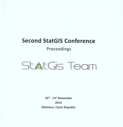 Second StatGIS Conference Proceedings