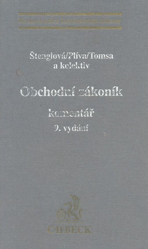Obchodní zákoník : komentář