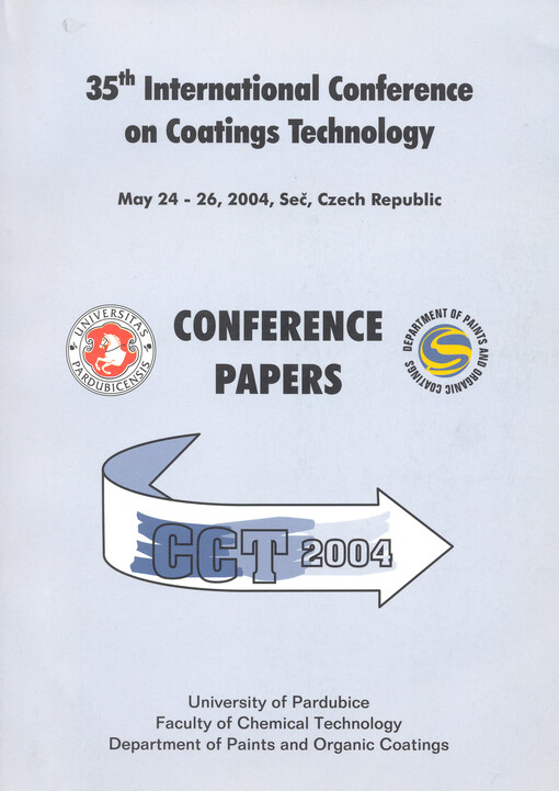 KNH 2004 : 35. mezinárodní konference o nátěrových hmotách : 24.-26. května 2004, Seč, Česká republika : sborník příspěvků = [CCT 2004 : 35th international conference on coatings technology : May 24-26,2004, Seč, Czech Republic : conference papers]