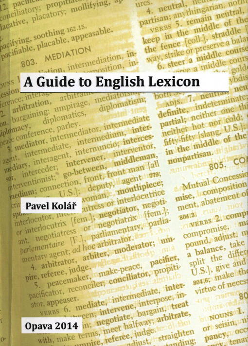 A guide to English lexicon    