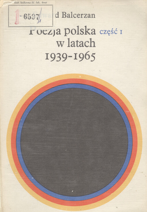 Poezja polska w latach 1939-1965.  Cz. 1, Strategie liryczne. 