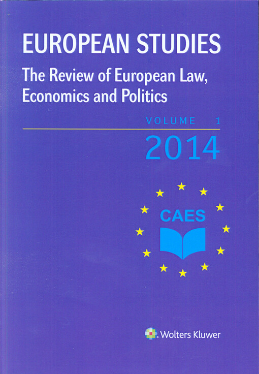 European studies : the review of European law, economics and politics