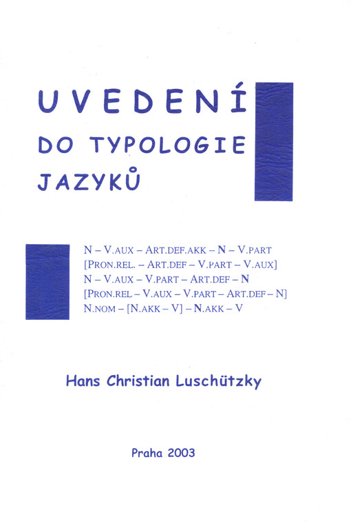Uvedení do typologie jazyků