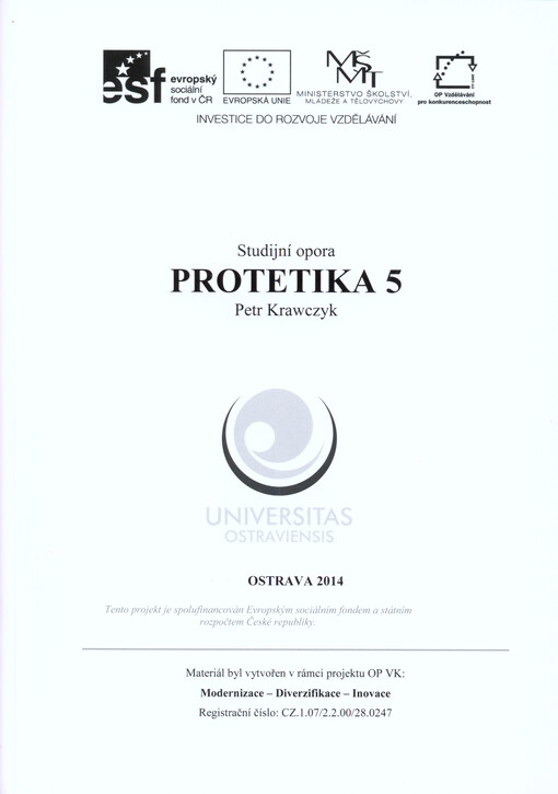 Protetika 5 : studijní opora   