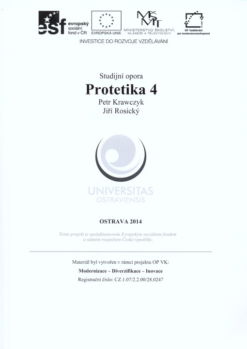 Protetika 4 : studijní opora   