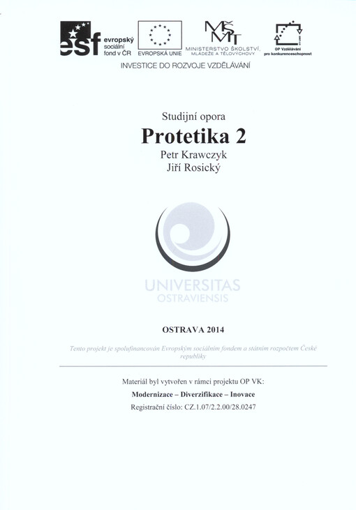 Protetika 2 : studijní opora   
