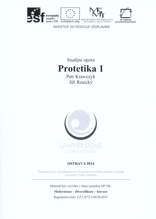 Protetika 1 :studijní opora