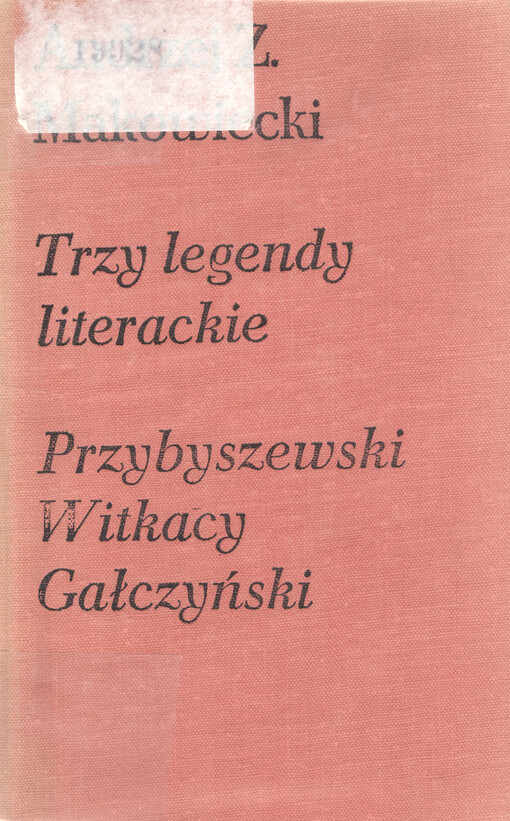 Trzy legendy literackie    
