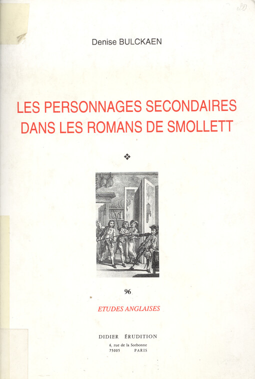 Les personnages secondaires dans les romans de Smollett    
