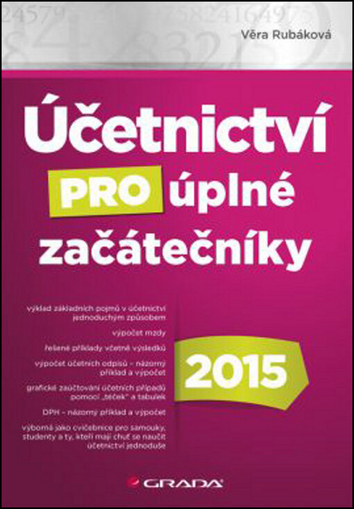 Účetnictví pro úplné začátečníky 2015 | Rubáková Věra - e-kniha