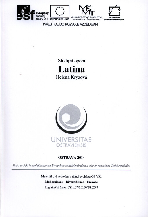Latina : studijní opora