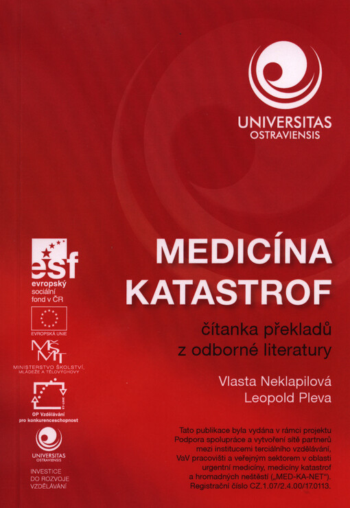 Medicína katastrof :čítanka překladů z odborné literatury