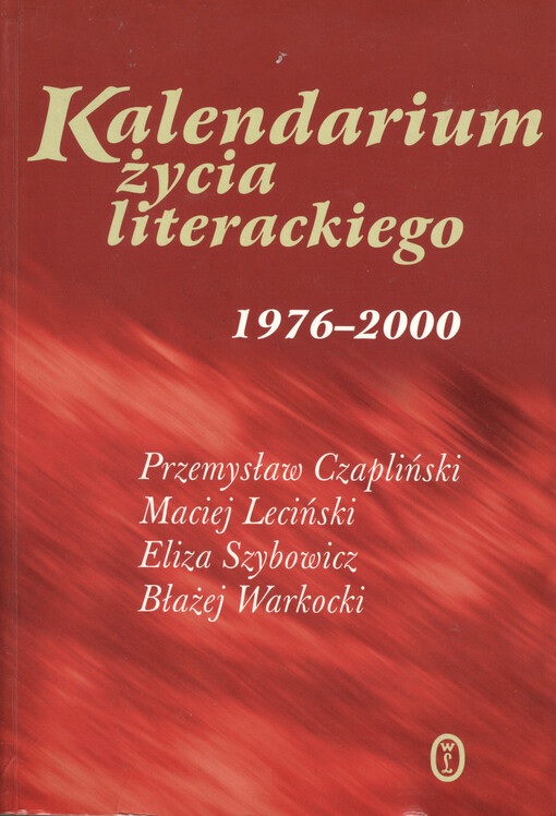 Kalendarium życia literackiego 1976-2000