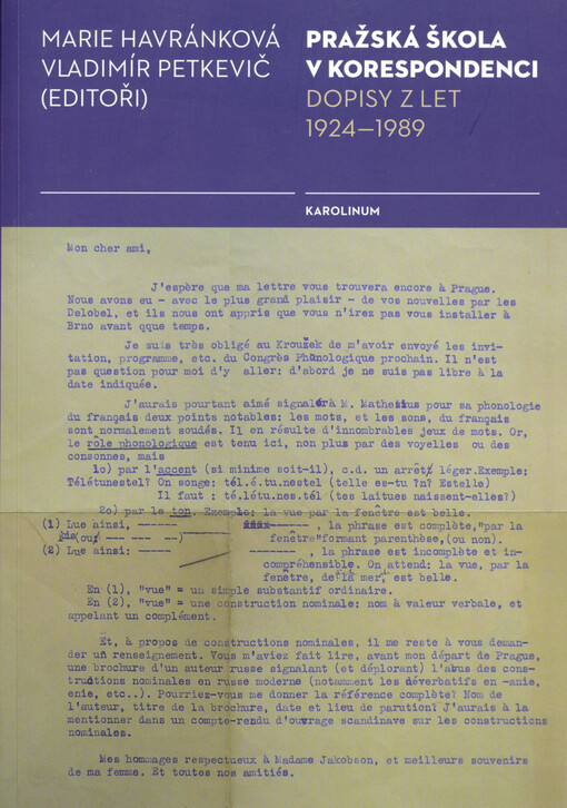 Pražská škola v korespondenci