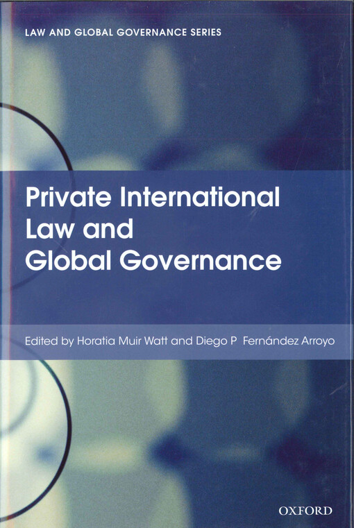 Private international law and global governance