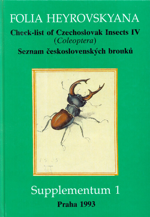 Check-list of Czechoslovak insects IV :(Coleoptera) = Seznam československých brouků