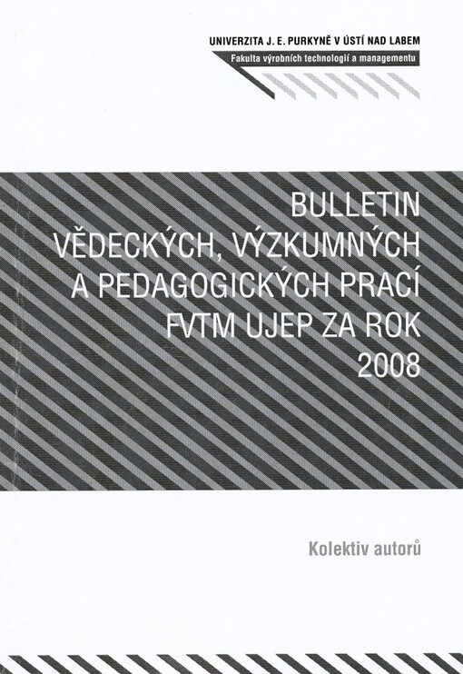 Bulletin vědeckých, výzkumných a pedagogických prací ústavu za rok 2004