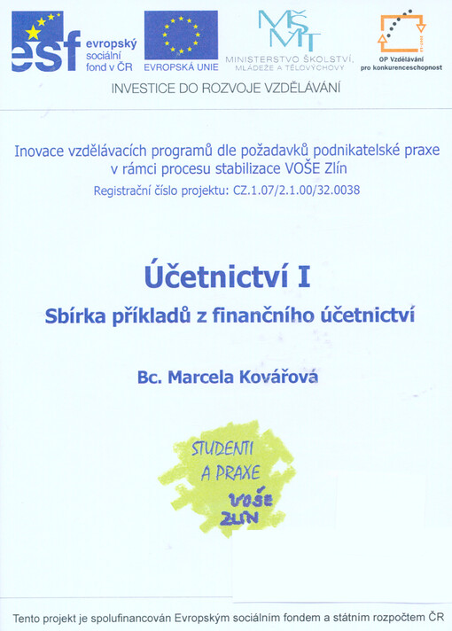Účetnictví Isbírka příkladů z finančního účetnictví