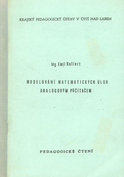 Modelování matematických úloh analogovým počítačem