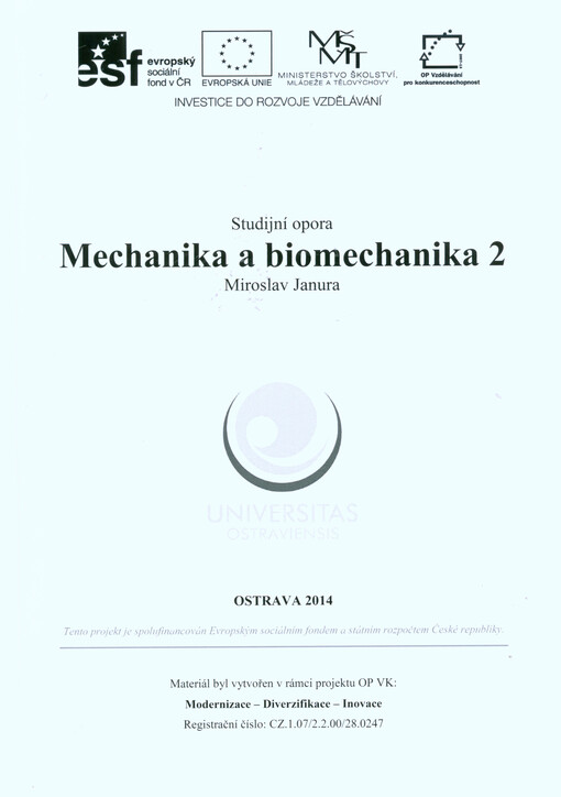 Mechanika a biomechanika 2 : studijní opora