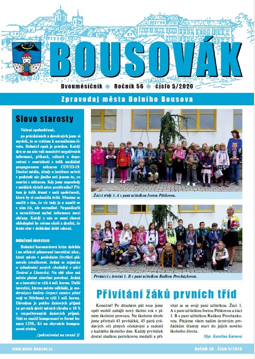 Bousovák :Zpravodaj města Dolní Bousov