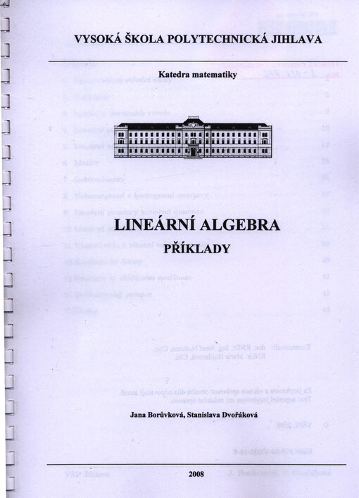 Lineární algebra :příklady