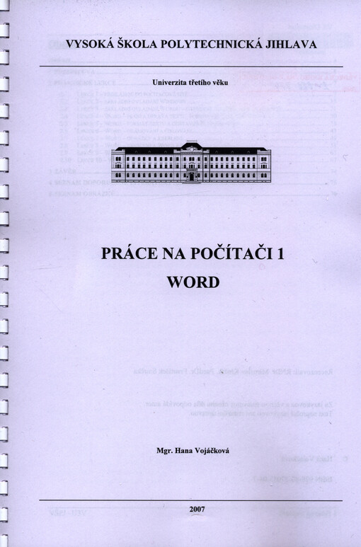 Práce na počítači 1 :Word