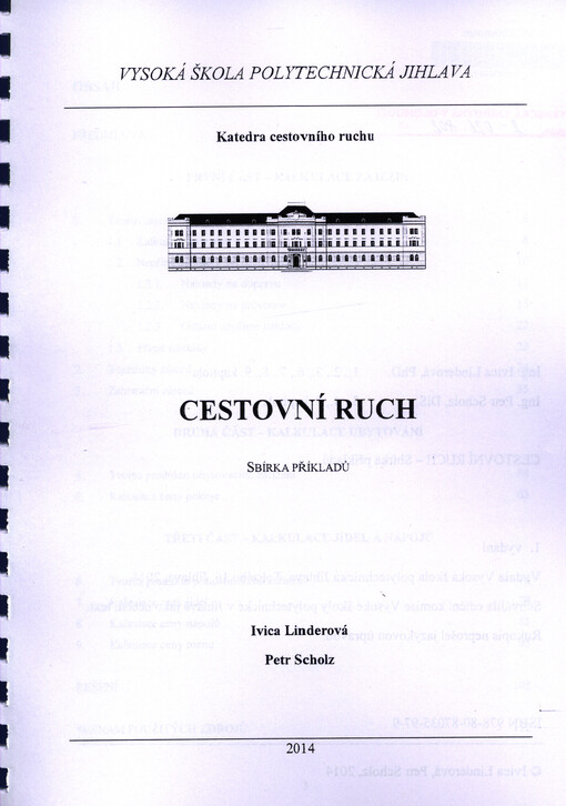 Cestovní ruch :sbírka příkladů