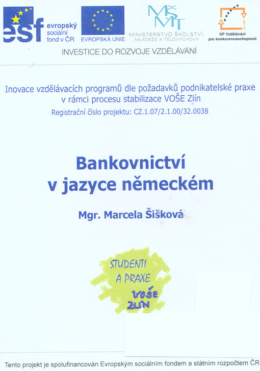 Bankovnictví v jazyce německém