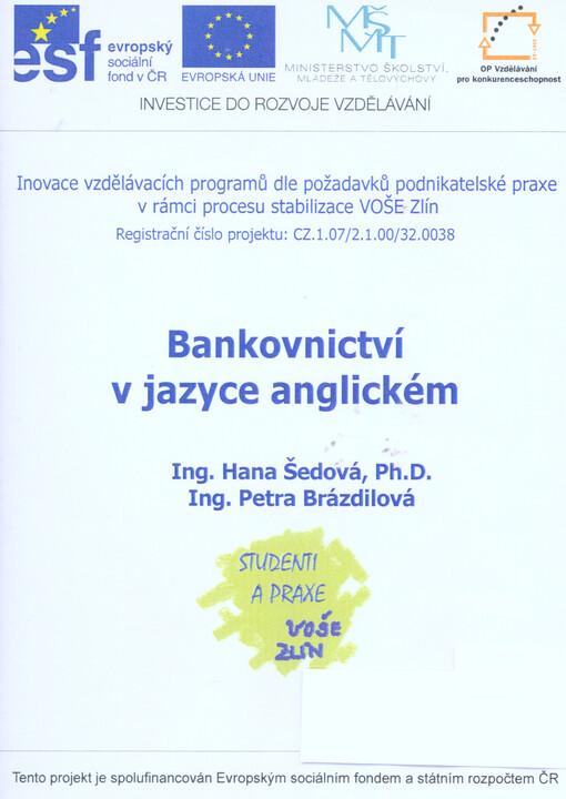Bankovnictví v jazyce anglickém