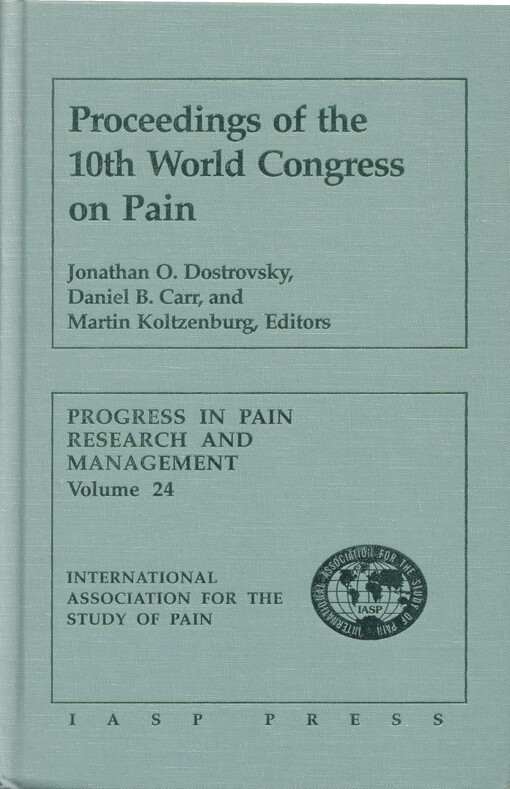 Proceedings of the 10th World Congress on Pain