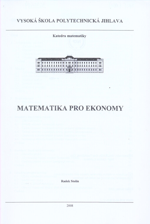Matematika pro ekonomy