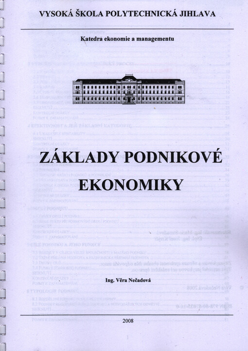 Základy podnikové ekonomiky