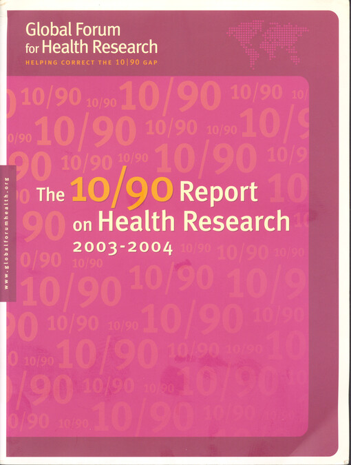 The 10/90 report on health research 2003-2004