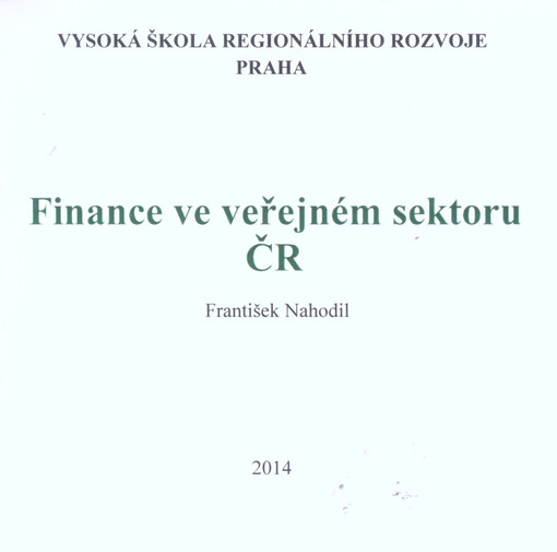 Finance ve veřejném sektoru ČR