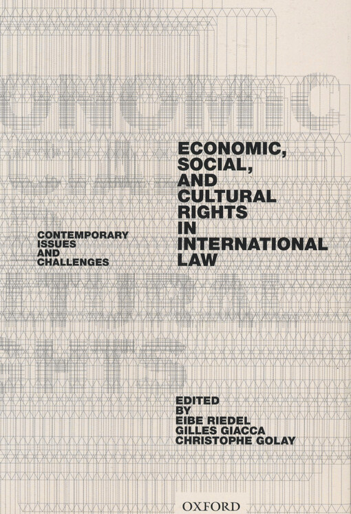 Economic, social, and cultural rights in international law :contemporary issues and challenges
