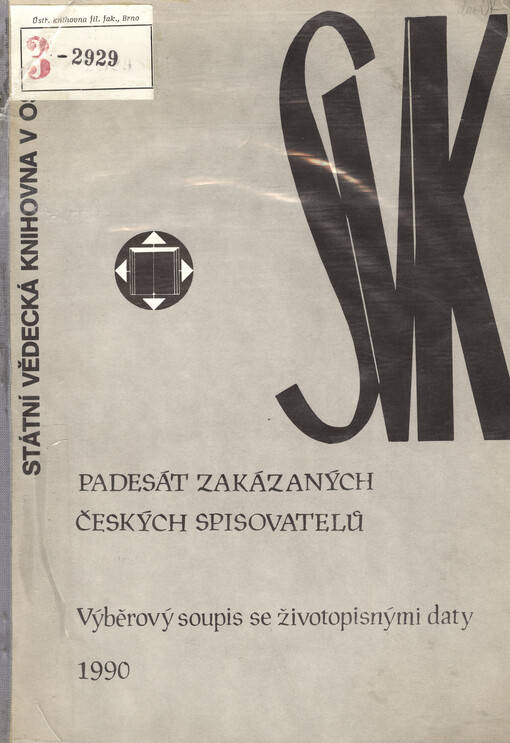 Padesát zakázaných českých spisovatelů: výběrový soupis se životopisnými daty