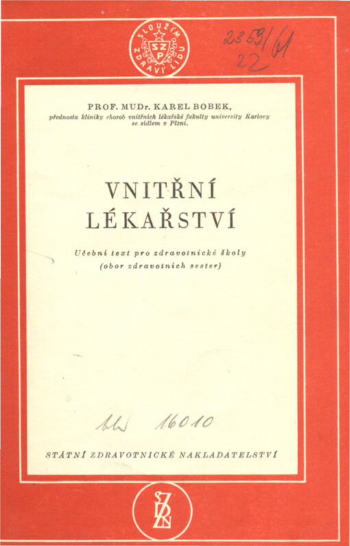 Vnitřní lékařství :učební text pro zdravotnické školy