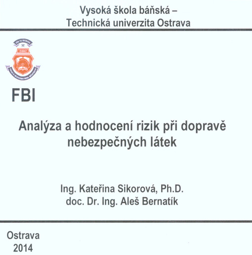 Analýza a hodnocení rizik při dopravě nebezpečných látek