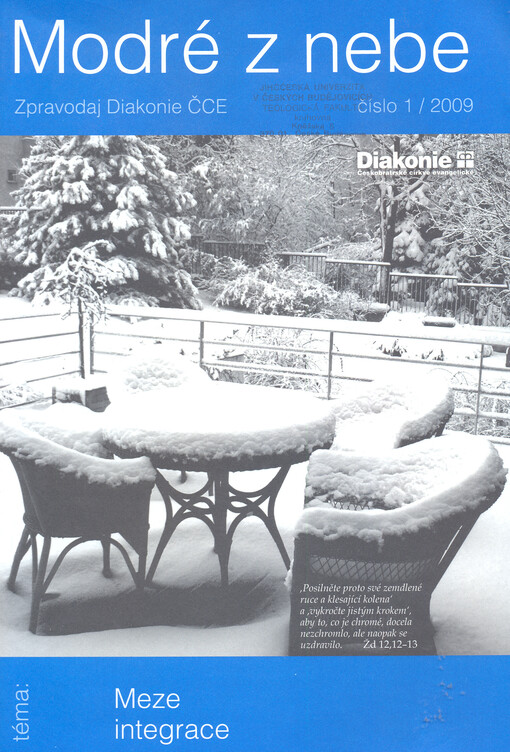 Modré z nebe : zpravodaj Diakonie Českobratrské církve evangelické